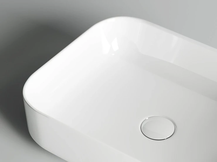Раковина накладная Ceramica Nova Element CN6011 белая глянцевая