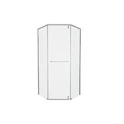 Душевой уголок Bravat Stream 90x90см BS090.6112S профиль хром, стекло прозрачн