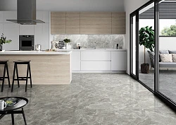 Керамогранит House 60x60 TM6604 под цемент, темно-серый матовый