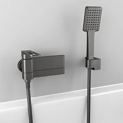 Смеситель для ванны с душем Iddis Slide SLIGM00i02 графит