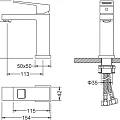 Смеситель для раковины Timo Briana 7161/17F золото матовое