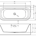 Акриловая ванна RIHO 180x80 B096003005 белая глянцевая