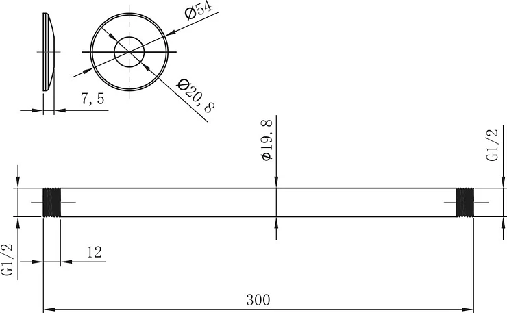 Кронштейн Lemark LM8032C хром