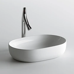 Раковина накладная Ceramica Nova Element CN6047 белая глянцевая