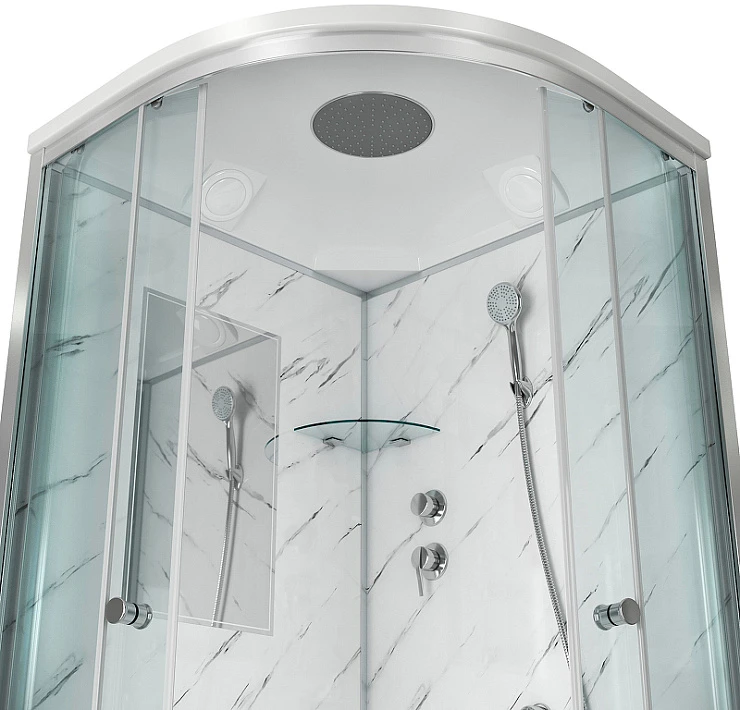 Душевая кабина Niagara Luxe 100х100см NG-7702M профиль хром