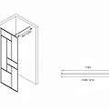 Душевая перегородка ABBER Immer Offen 120см AG63120B профиль черный, стекло прозрачное