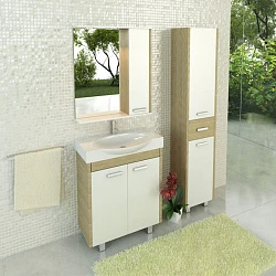 Тумба с раковиной Comforty Лион 76 00003125547 сосна лоредо