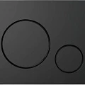 Кнопка смыва AlcaPlast THIN M678 черная матовая
