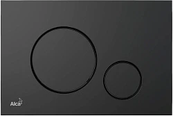 Кнопка смыва AlcaPlast THIN M678 черная матовая