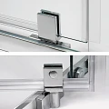Душевой уголок Wasserkraft Leine 100x100см 35P38 профиль хром, стекло прозрачное