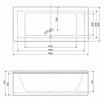 Передняя панель для акриловой ванны  Cezares EMP-170-SCR