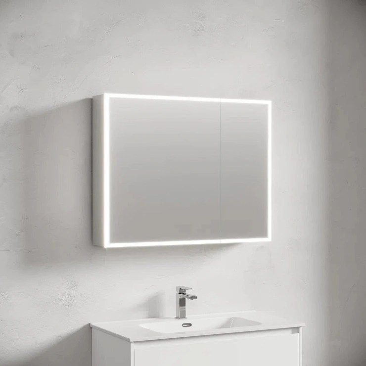 Зеркало-шкаф Sancos Evoke 90 SC8090 с подсветкой