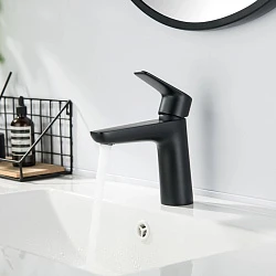 Смеситель для раковины Aquatek Бетта AQ1110MB черный матовый