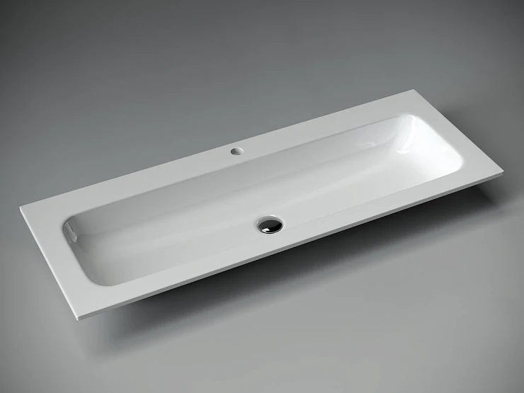 Раковина встраиваемая Ceramica Nova Grace 120см CN7017 белая