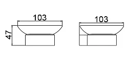 Мыльница Timo Selene 14022/03 черный