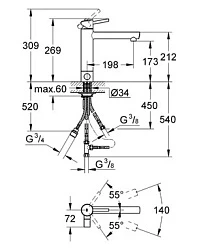 Смеситель для кухни Grohe Concetto 31209001 хром