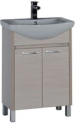 Тумба с раковиной Aquanet Донна 60 213012 белый дуб