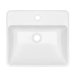 Раковина накладная AQUATON Geometry WQ8A37000000004 45х40 см, белая глянцевая