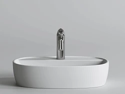 Раковина накладная Ceramica Nova Element CN6036 белая глянцевая