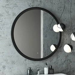 Зеркало Art&max Napoli AM-Nap-1000-DS-F с подсветкой, черное