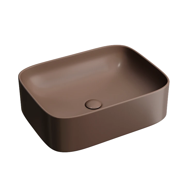 Раковина накладная Ceramica nova Element 505*380*150мм CN6052MDB коричневая матовая
