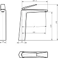 Смеситель для раковины Boheme Venturo 382-W белый / золото