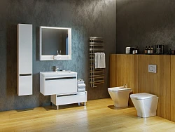 Шкаф-пенал Aquaton Капри R 30см 1A230503KP01R белый глянец