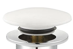 Донный клапан для раковины Cezares CZR-SAT20-BIO Белый матовый