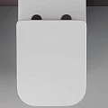 Унитаз приставной Ceramica Nova Cubic CN1809 белый глянец