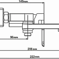 Смеситель для ванны Gappo G3248 белый, хром