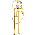 Напольный смеситель для ванны с душем Cezares DIAMOND-VDPS2-03/24-Sw золото