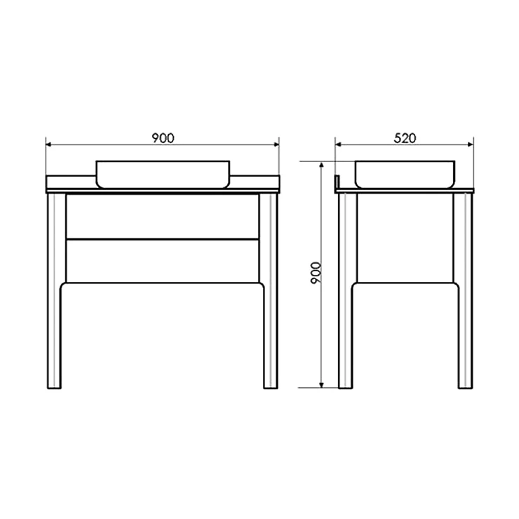 Тумба с раковиной Comforty Лондон 90-1 00-00006547 белая глянцевая, с бежевой столешницей