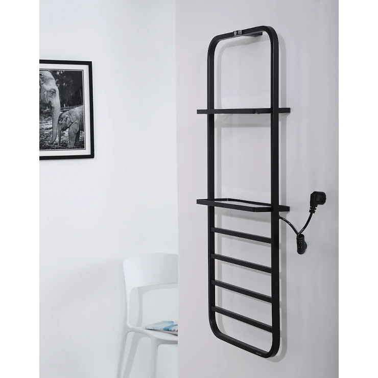 Полотенцесушитель электрический Black & White N-337 B 40x101см 337BN черный матовый