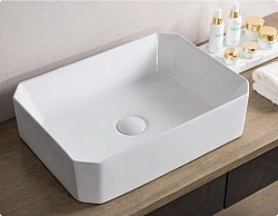 Раковина накладная BelBagno BB1386 белая