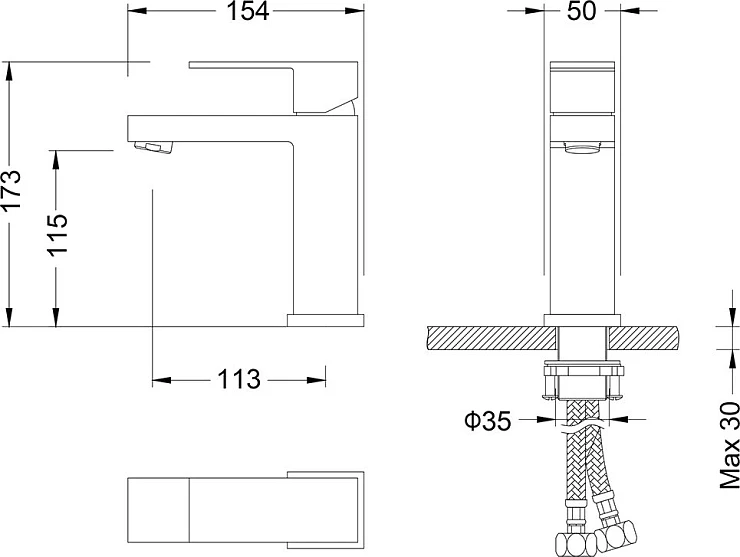 Смеситель для раковины Timo Selene 2061/00F хром