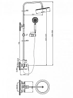 Душевая стойка BelBagno ANCONA-DOCM-CRM