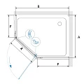 Душевой уголок RGW Passage PA-091B 90x120см 35089192-14 профиль черный, стекло прозрачное