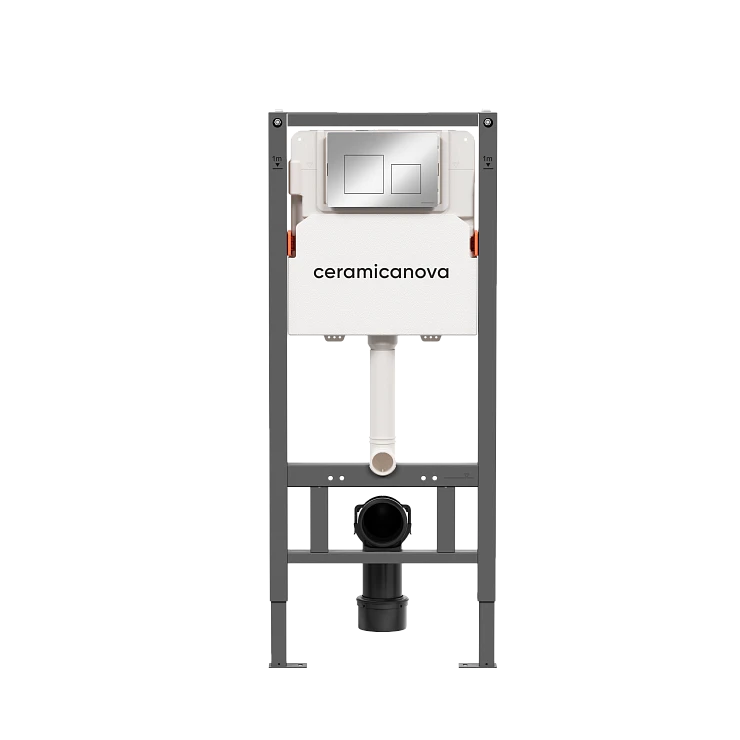 Система инсталляции для унитазов Ceramica Nova Balance CN121002CH с кнопкой хром глянцевый