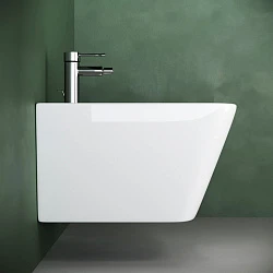 Биде подвесное Ceramica Nova Metric CN3008 белый глянец