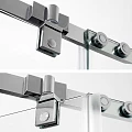 Душевой уголок Wasserkraft Leine 100x100см 35P38 профиль хром, стекло прозрачное