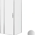Душевой уголок Allen Brau Priority 90x90см 3.31026.BA+3.31044.BA профиль серебро, стекло прозрачное