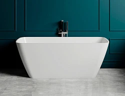Ванна из искусственного камня Salini Agatha 179x82 отдельностоящая 100221M белая глянцевая
