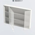 Зеркало-шкаф Aquanet Нота 100 камерино Белый
