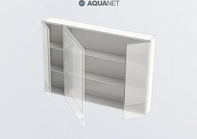Зеркало-шкаф Aquanet Нота 100 камерино Белый