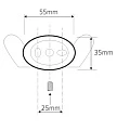 Крючок Bemeta Oval 118406031 хром