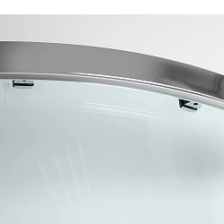 Душевой уголок Wasserkraft Lippe 80x80см 45S00 профиль хром, стекло прозрачное