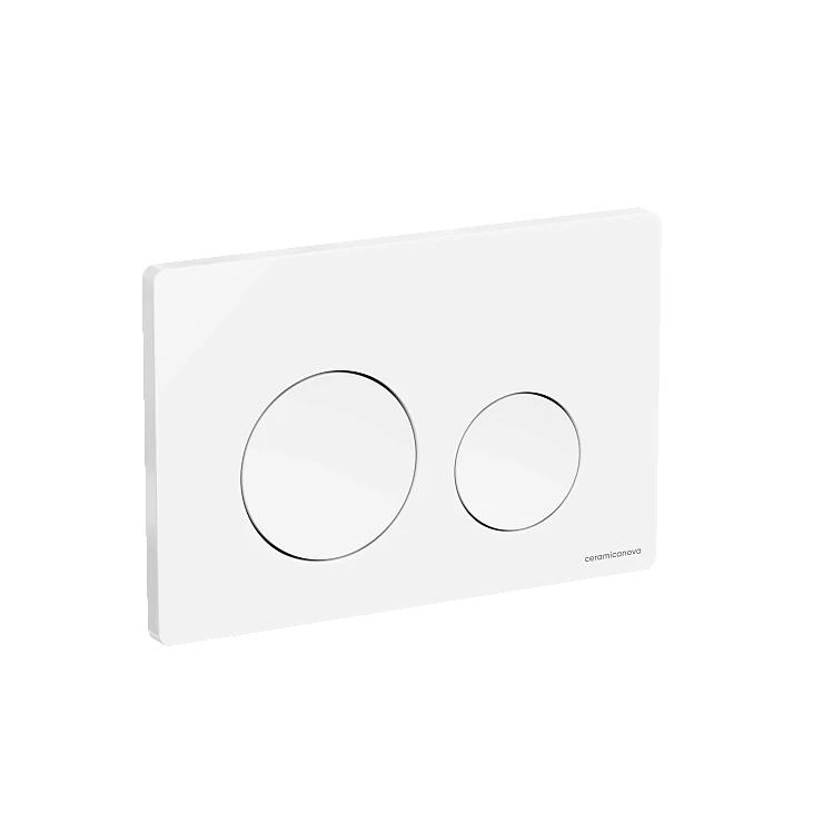 Кнопка смыва Ceramica Nova Balance Circle CN12-001W белая глянцевая