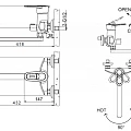Смеситель для биде Bravat Gina F365104C-ENG хром