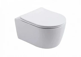 Унитаз подвесной безободковый Aquatek ЕВРОПА AQ1106-00 490*360*250 с сиденьем Soft Close