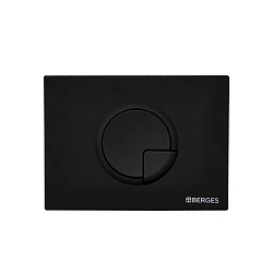 Кнопка смыва Berges Novum R5 040025 черная матовая